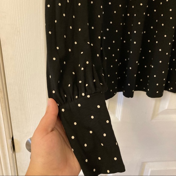 NWOT RW&CO Polka Dot Blouse - Picture 4 of 6